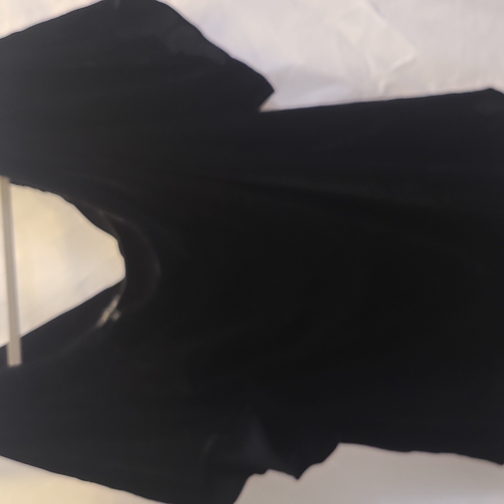 Black velvet off the shoulder top size 18.